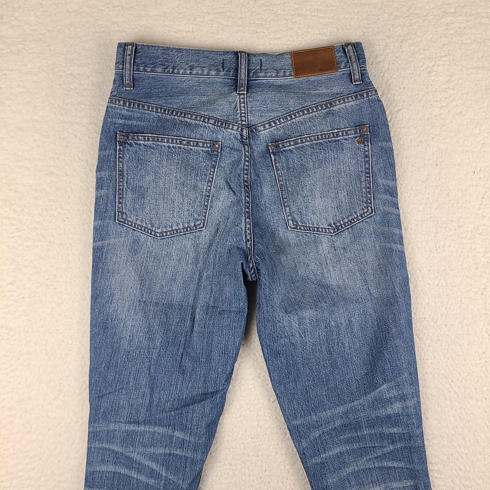 Madewell Jeans Womens 27 Blue Rigid Skinny Distress Medium Wash Denim * - Picture 12 of 15